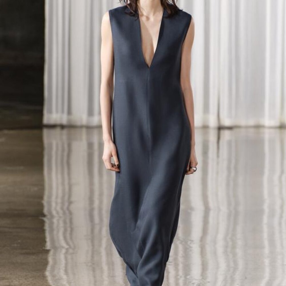 Zara Dark Gray Maxi Dress